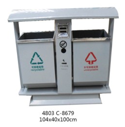 钢制分类垃圾桶